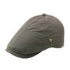 Cotton and linen solid color six-piece cloth splicing men's cap retro W copper buckle beret women's simple sun hat