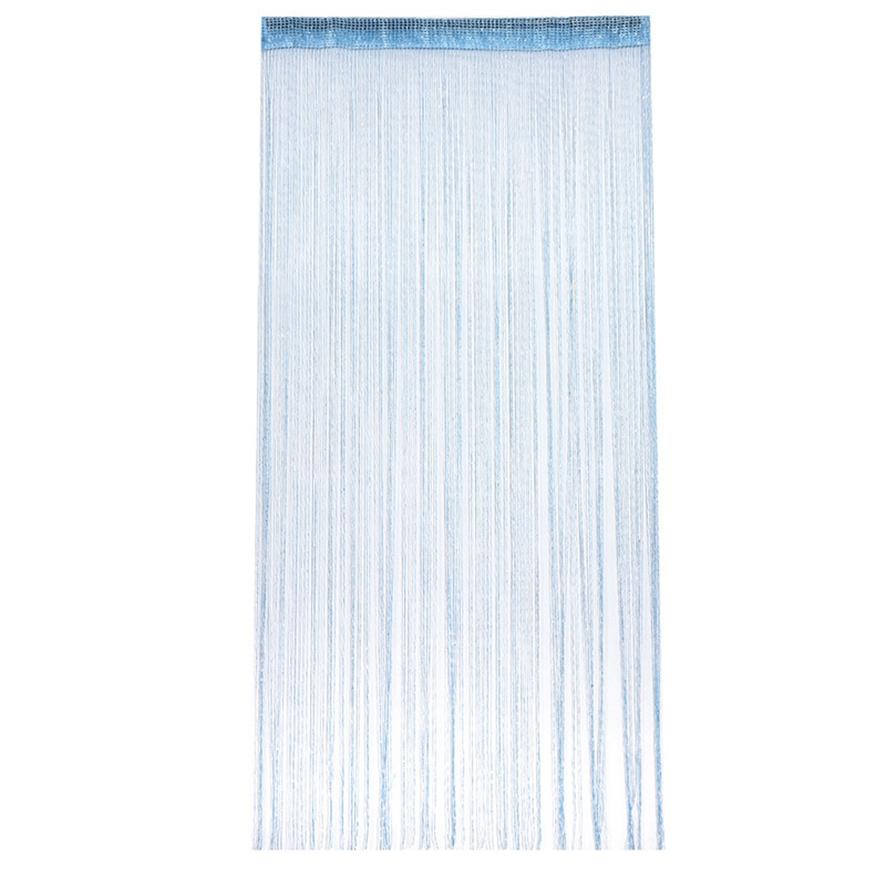 Domácí dekorace moderní minimalistický monochromatický plochý stříbrný lineární závěs dveří