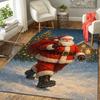 1Pc Santa Claus Gifts Winter Night Rug Office Carpet Indoor Outdoor Doormat Nonslip Soft And Comfortable Living Room Christmas Halloween Gift D9183