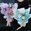 2026 New Mother's Day Bouquet Packaging Paper Angel Wing Shape Flower Bouquet Wrapping DIY Crafts Paper Floral Bouquet Material