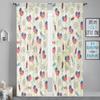Herdesings American Sheer Tulle Curtains 4th of July Chiffon Drapes 2Pcs Window Curtains for Living Room Bedroom Kitchen Decor