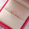 New Korean Exquisite Crystal Flower Fashion Temperament Sweet Versatile Love Opening Female Custom Jewelry