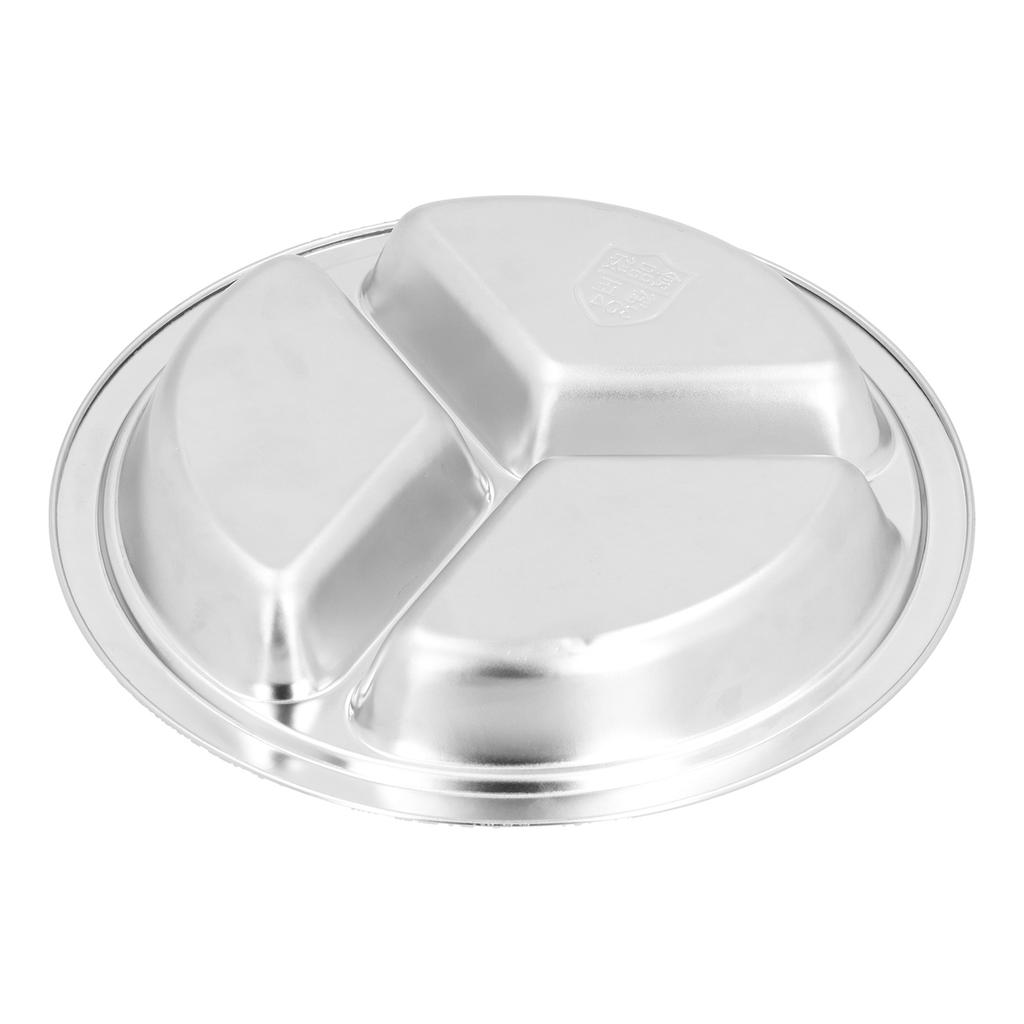 Edelstahl Geschirr Speiseteller Wiederverwendbar Kinder Reis Teller Kantine Snack Teller für Heimküche