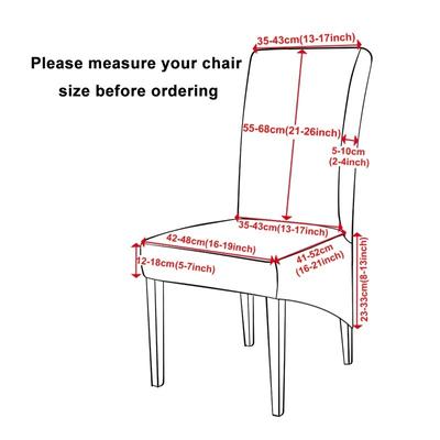 100%Waterproof Fabric Chair Cover Elastic XL Size Slipcover Solid Color Long Back Chair Covers Washable For Kitchen Home Hotel