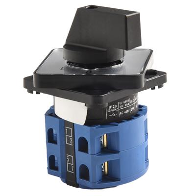 1pc 25A 690V Rotary Cam Changeover Switch For LW26-25 2 Positions 3 Poles Rotary Switches Changeovers Silver Point Control