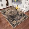 "Tapis d'Art Icône Rap Vintage" adapté comme tapis antidérapant pour le salon ou le canapé de la chambre