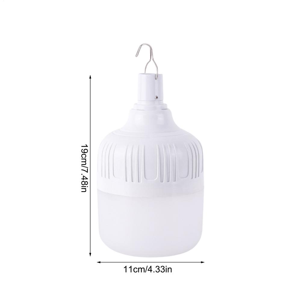 Portable USB Rechargeable LED Camping Lights Outdoor Emergency Bulb 3 Lighting Modes Waterproof Shell Light Bulb 170/220W