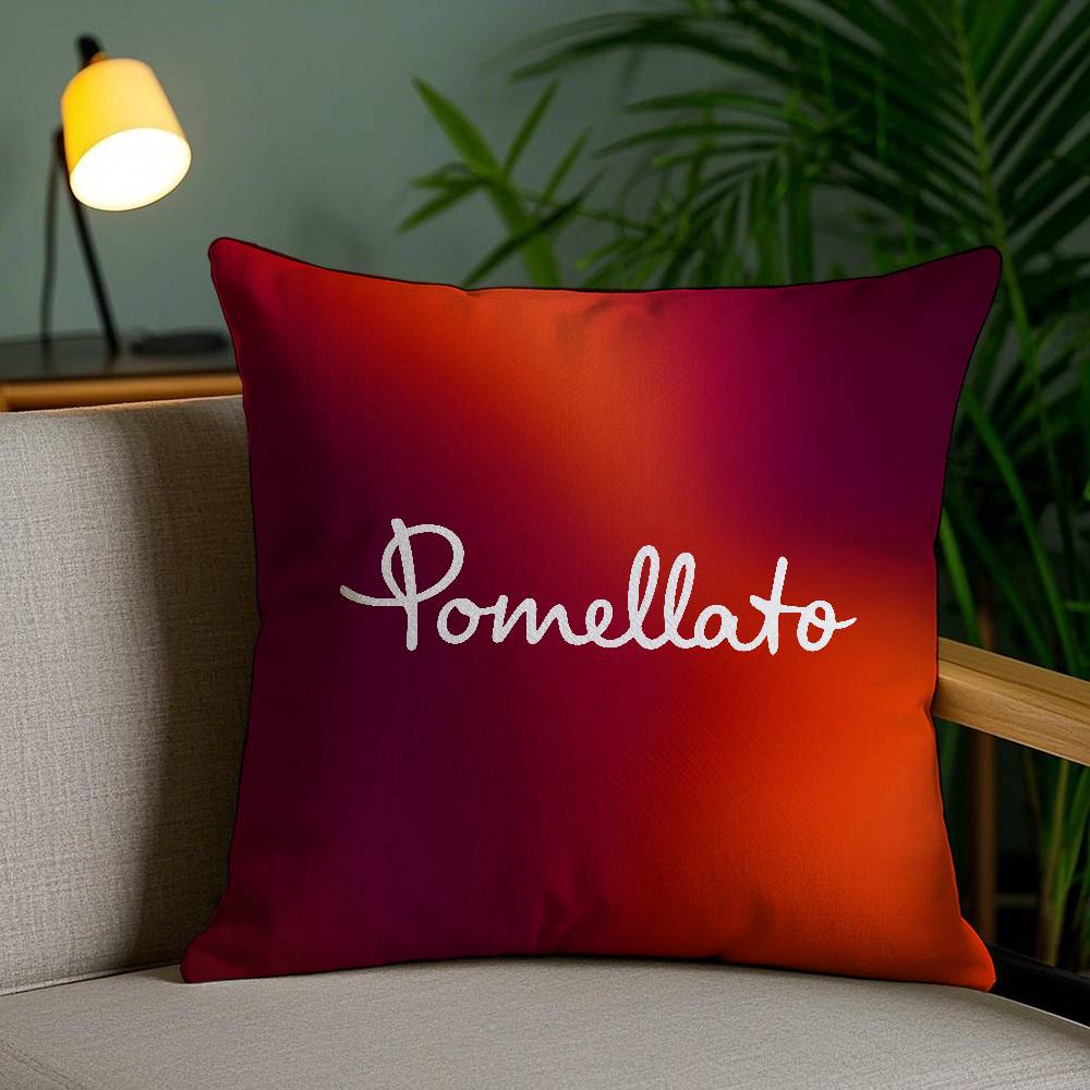 Unique Luxury Design Pomellato-A Pillow Case Anti-dustmite Pillowcase Invisible Zipper Silky Short Plush Sofa Cushion Cover