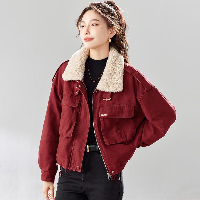 TERRE BLEUE Women's Fleece-Lined Warm Winter Jacket