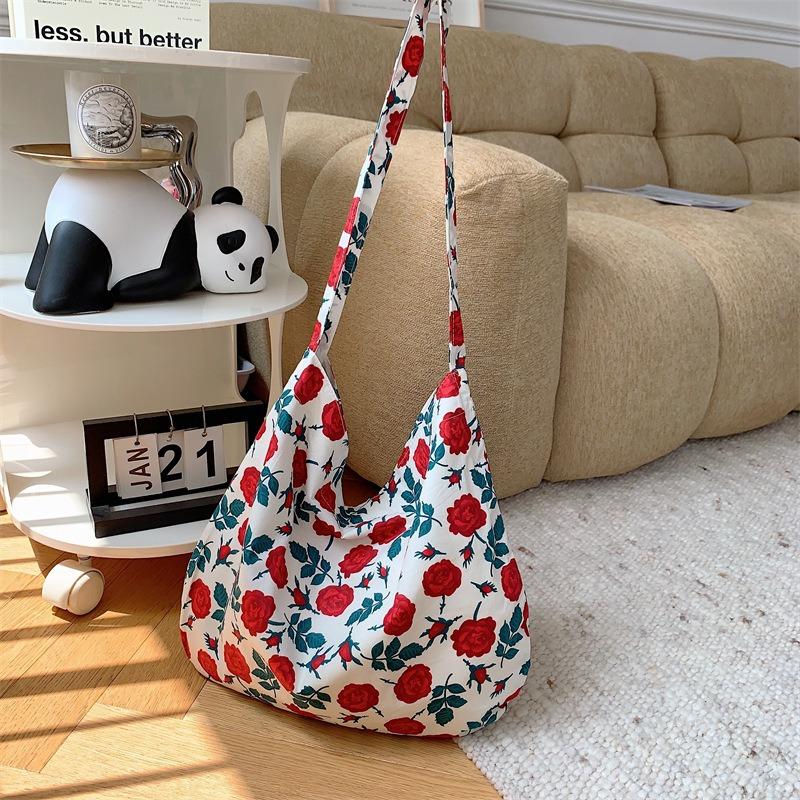 1 fashionable leopard print oblique span bag large capacity shoulder shopping bag fashionable canvas bag women's tide