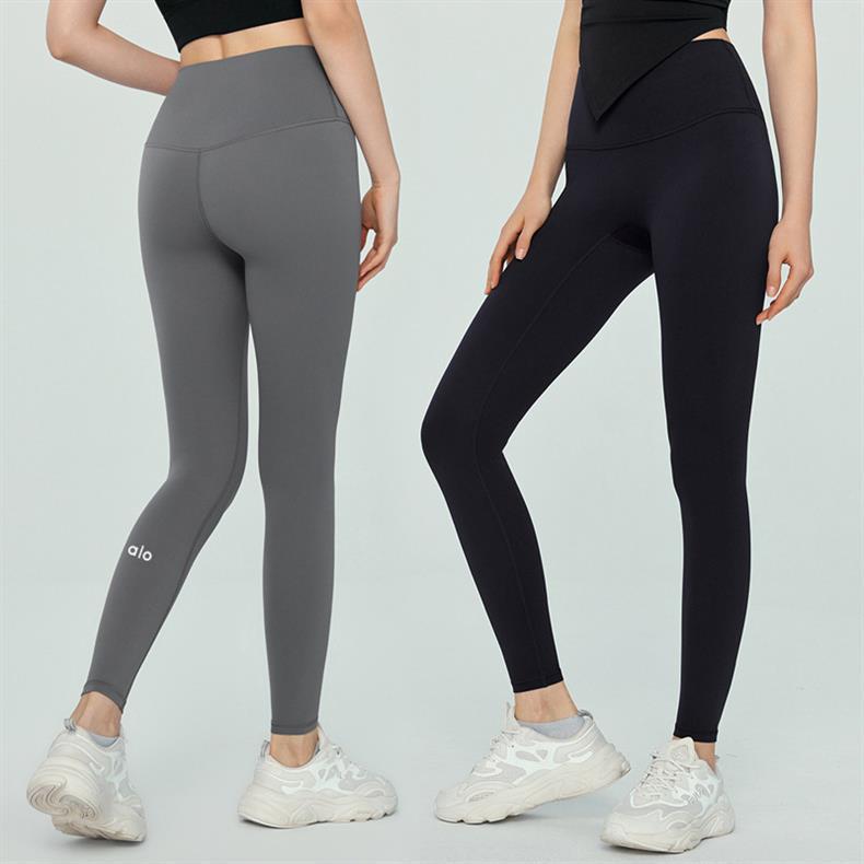 Alo Yoga Nude Feel High Waist Tummy Control Capri Pants - Peach Lifting, Hip-Lifting Running Sports & Fitness Leggings