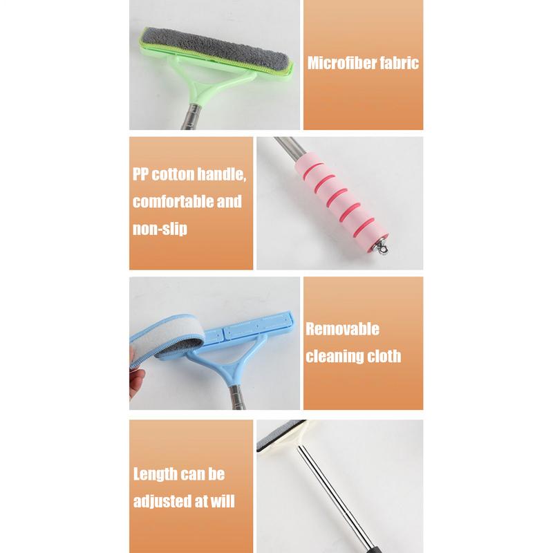 Windshield Cleaner Tool Auto Window Cleaner Glass Defogging Brush Retractable Auto Glass Wiper Dust Removal For Vehicle