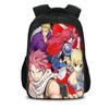 FAIRY TAIL Double layer Backpack Cartoon Anime Printed Student Boys and Girls New Large Capacity Versatile