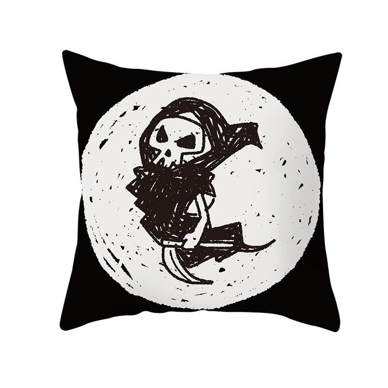 Sofa Cover Pillowcase Car Cushion Throw Home Decor Halloween Skull