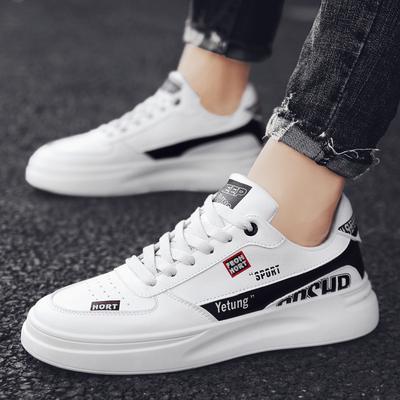 Sneakers Women Platform Casual Wild Thick Bottom Leisure Black /& White Letters Shoes