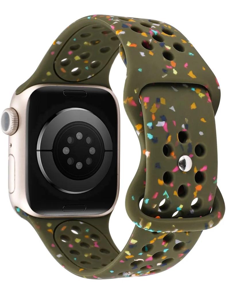 Pulseira de silicone para Apple Watch 49mm 44mm 45mm 42mm 41mm 42mm 38mm pulseira de relógio correa pulseira para iWatch 4 5 6 7 se 8 9 ultra