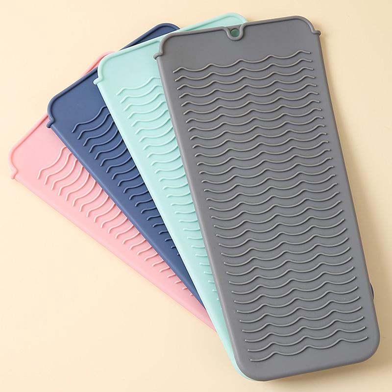 New 1Pc Multifunctional Silicone Heat Resistant Pad Insulation Mat For Hair Straightener Heat Curling Stick Curler Flat Irons