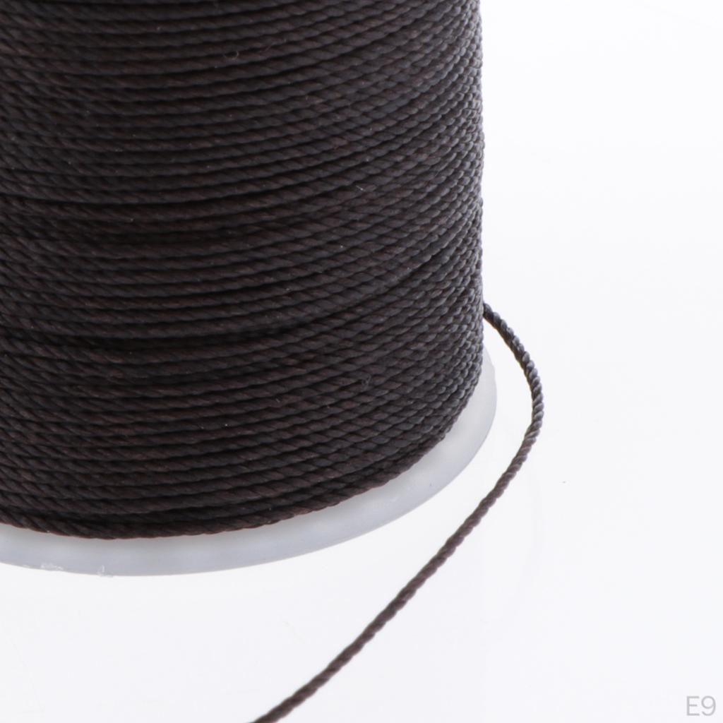 6 0.55mm Leather Waxed Thread Polyester Cord String for DIY Stitching