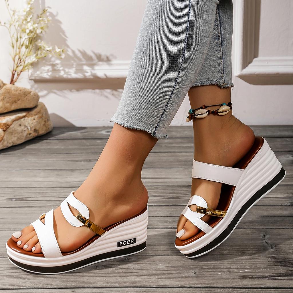 Fashion Summer Women Sandals Outdoor Comfortable Breathable Walking Designer Shoes Women Fashion Casual Wedge Sandals Zapatos De Mujer