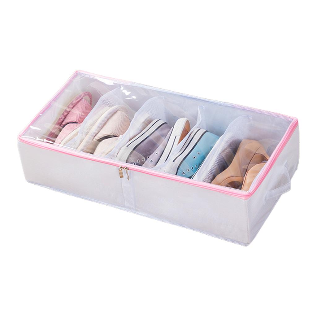 Under Bed Shoe Organizer Dustproof Design Space Saving Fits For Men's & Women's Shoes