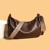 High-end Large-capacity Soft Leather Bag, Trendy and Simple Retro Crossbody Bag for Daily Use, Dumpling-shaped Bag