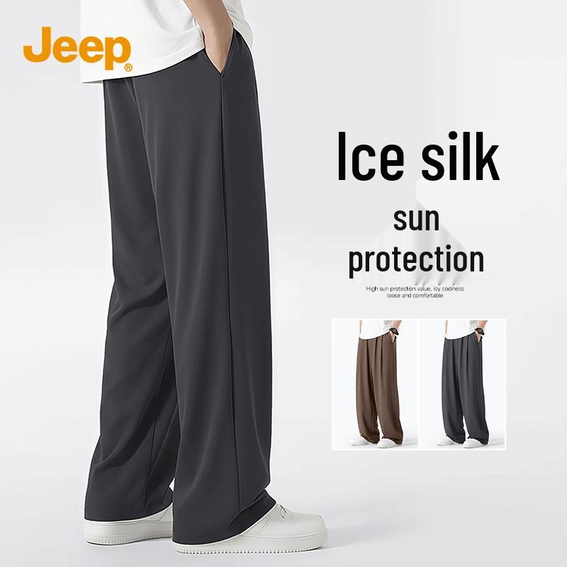 JEEP Men s Summer Ice Silk Quick-Dry Straight Leg Pants XL