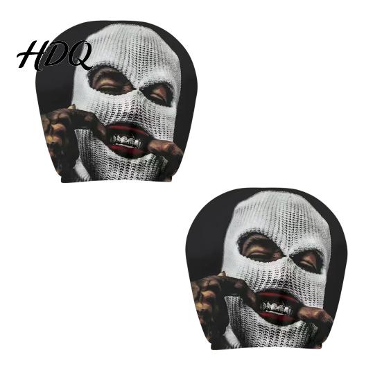 Headrest Cover for SUV Funny Car Covers Spooky Pattern Seat Polyester Protector Protector Universal Breathable Stretchy Interior Accessories