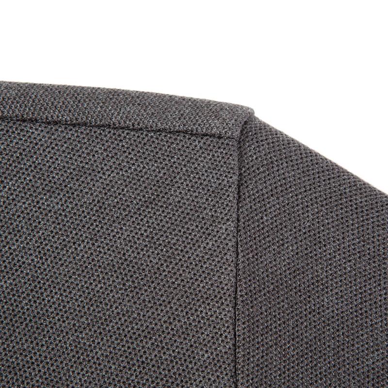 MONTAGUT Men's Pique Cotton Long-Sleeve Polo Shirt