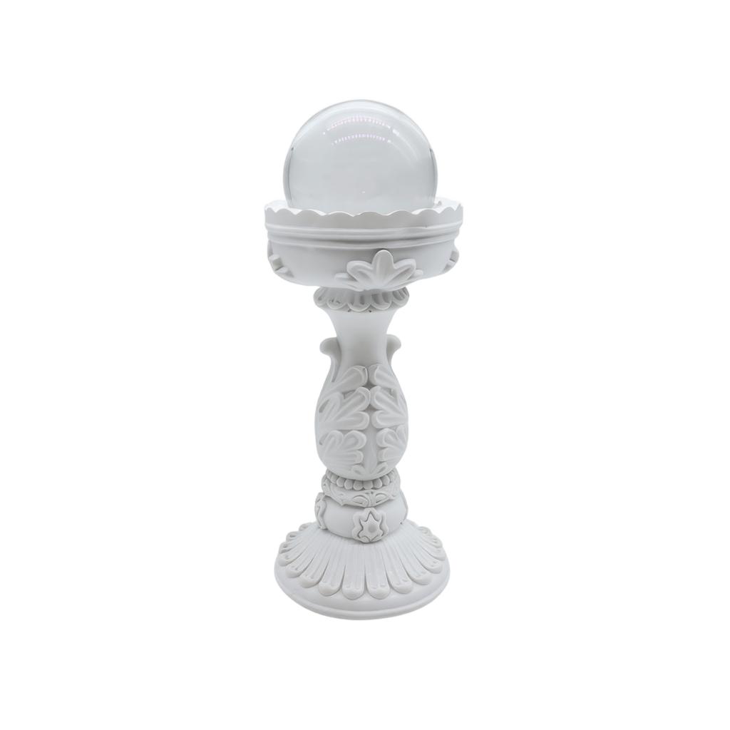 Resin Roman Column Decorative Sculpture Desktop Ornament with Winged Angel Figurine Small Statue for Home Office Decoration