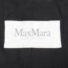 Max Mara Black 70% alpaca 30% wool leather drawcord soutien collar coat coat 42 blackUsed