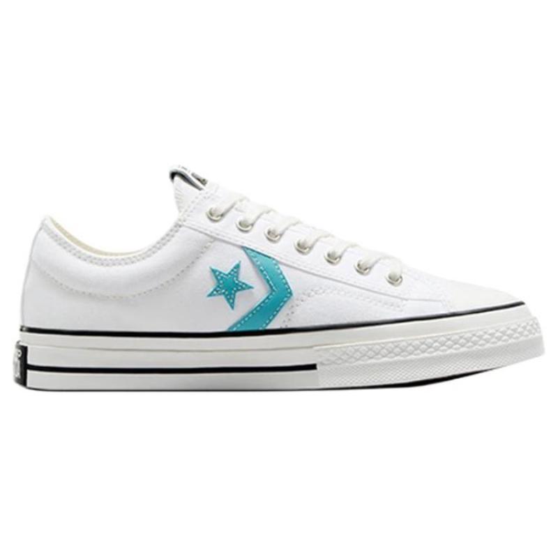 Converse Star Player 76 Comfortable Minimalist Retro Low-top Sneakers Unisex White and Blue