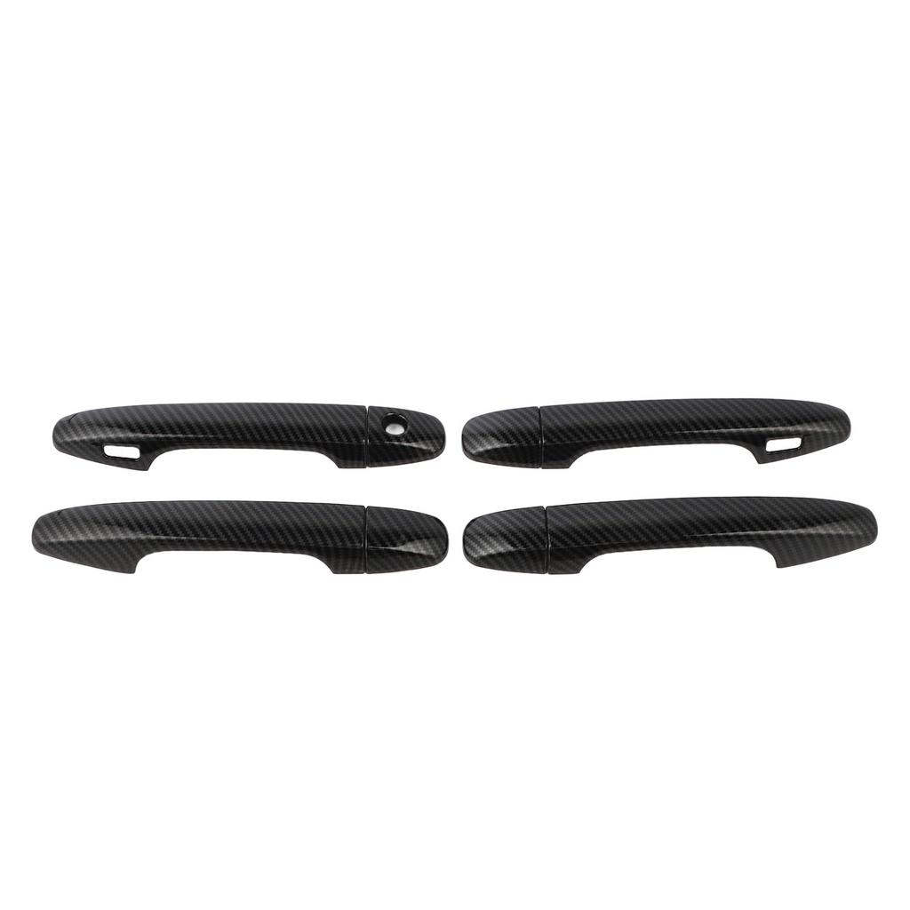 Exterior Door Handle Cover Trim Carbon Fiber Style Decor Molding Set Replacement for Subaru Legacy