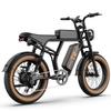 Urlife T2 Electric Bicycle 20" Fat Tire 500W Motor All Terrain Adult Electric Bike 7 Speed Dual Disc Brakes Max Load 120Kg