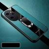 Plexiglass PU Leather Phone Case For Honor 200 Pro Magnetic Metal Ring Stand Holder Shockproof Soft Cover For Honor 100 90 Lite