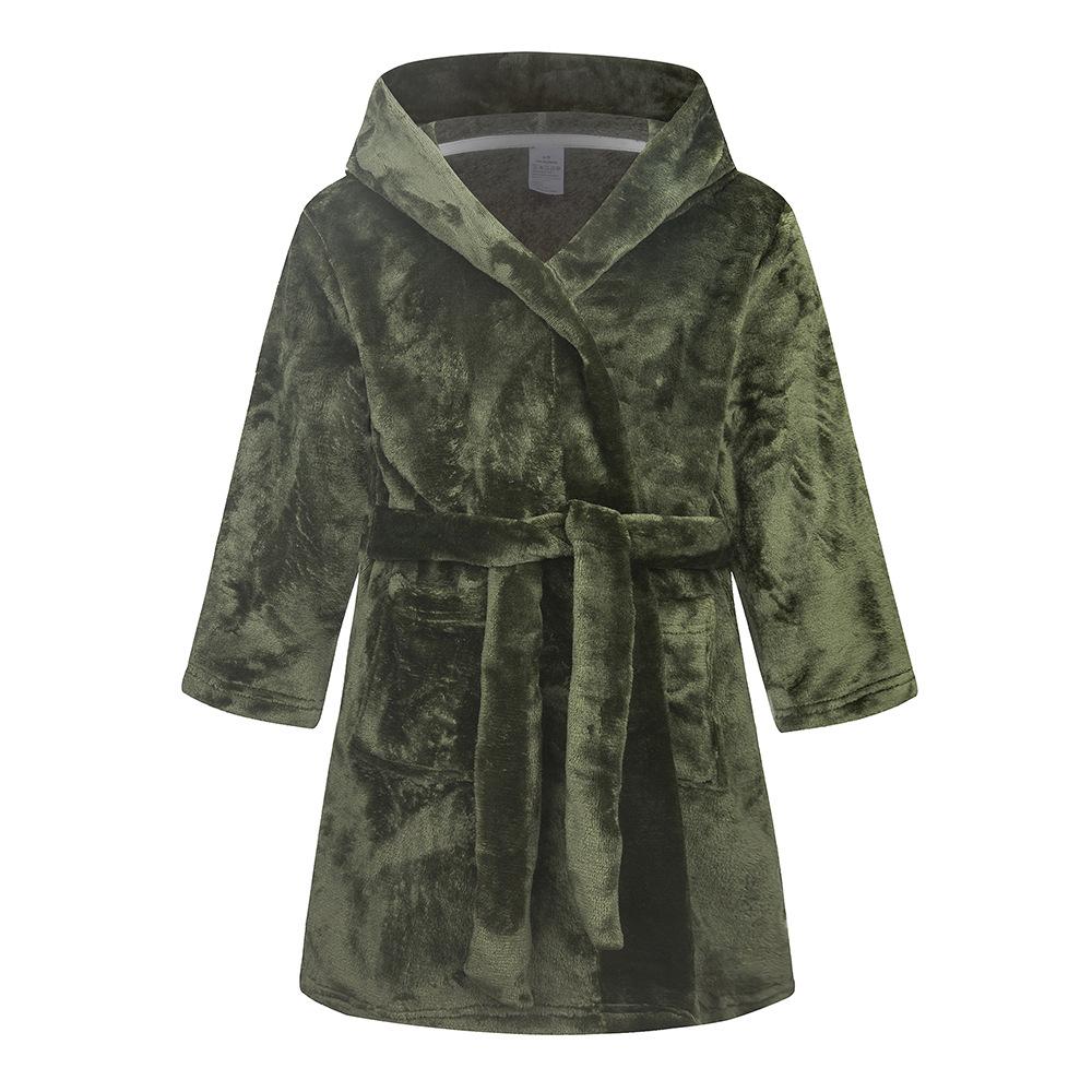Winter Kerst Badjas Voor Meisjes Pyjama Dierlijke Badjassen met Capuchon Kinderen Kamerjas Jongens Nachtkleding Kinder Badjas 6 8 10 12J
