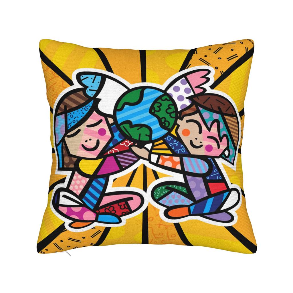 Pillow Case Brittos Art Rabbit Dog Heart Jesus Comfy Pillow Cover For Wedding Party Home Decor Vintage Pillowcases