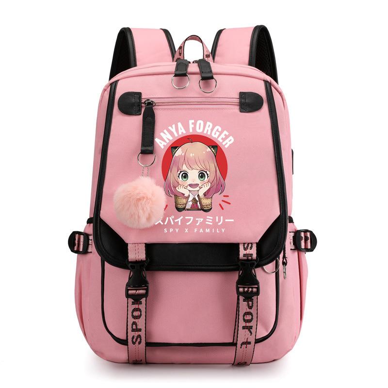 Spy Play House Backpack Casual Versatile Large Capacity Junior High School Student School Bag