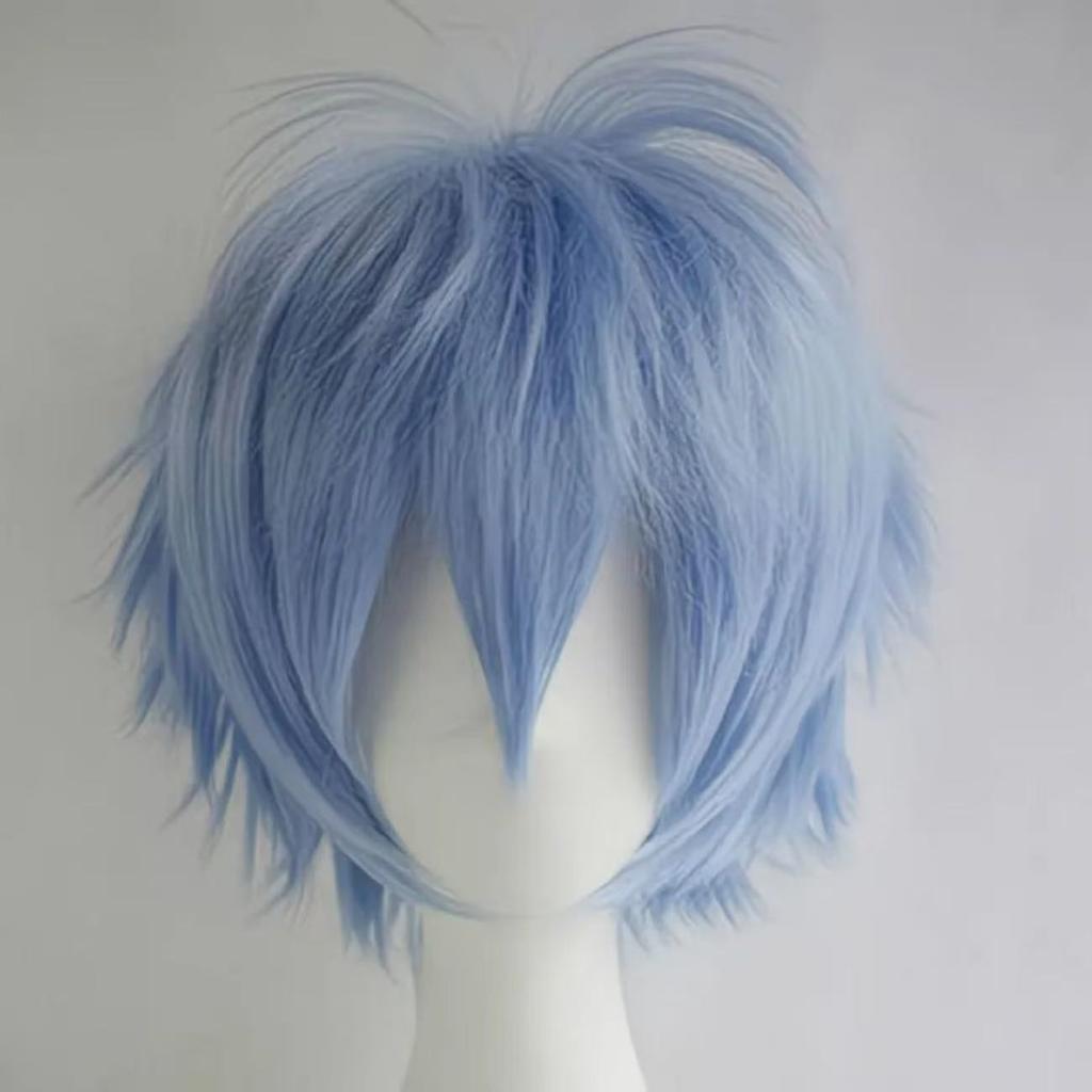 Silkyjoy Universal Cos Wig, 30Cm Face-Flattering Short Hair With Flipped Ends, Multiple Colors Available