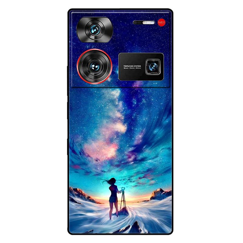 For ZTE Nubia Z60 Ultra 5G Case Silicon Fashion Space Wolf TPU Painted Coque Funda for Nubia Z60Ultra 5G NX721J Cover Protective