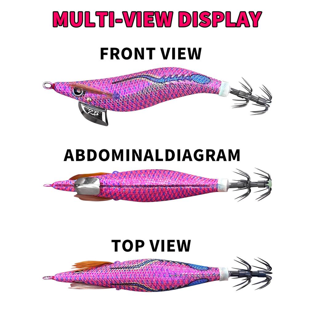 Artificial Hard Bait Luminous Squid Jig Sea Fishing Lure Octopus 3.5#3.0 # 2.5 # Japan Fishing Tackle