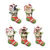 2D Christmas Dog Hanging Ornaments Cartoon Puppy Acrylic Pendant Xmas Tree Dog Charms  Christmas