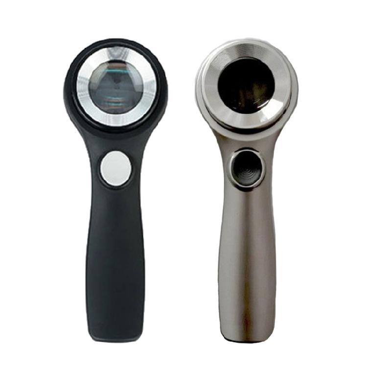 Eye Loupe 60X Magnifying Glass with LED/UV Light Rechargeable Magnifying Lens