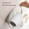 Punch-Free Bathroom Hair Dryer Organizer: Multi-function Wall Rack