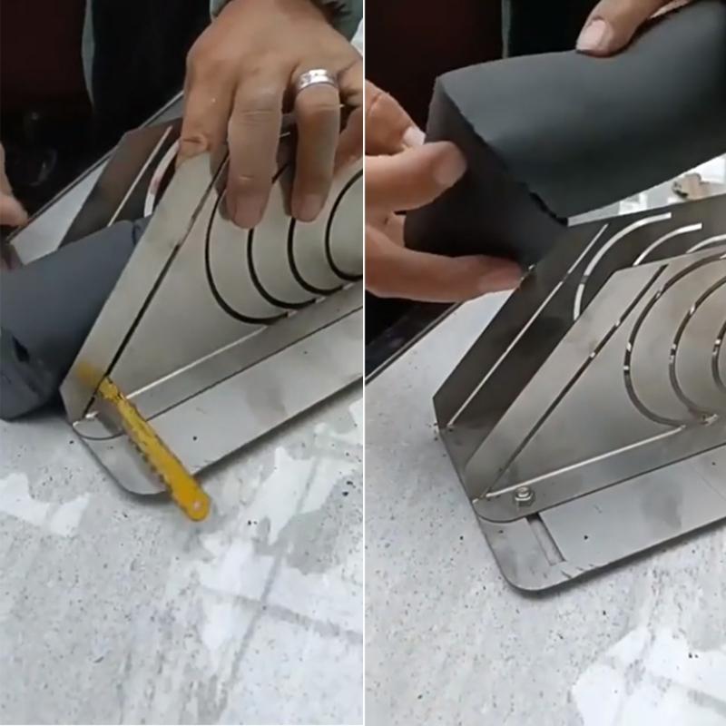 Foam Pipe Insulation Cutting Guide 45° Rubber Insulation Pipe Cutter Professional Foam Pipe Cutter Tool Adjustable