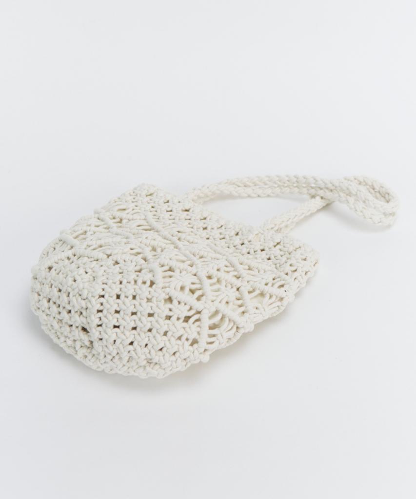 Maia Handcrafted Macrame Shoulder & Tote Bag - Ivory