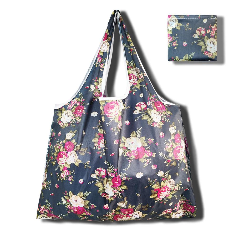 Eco-Friendly Large Capacity Foldable Tote Bag - Creative, Portable, Printed, and In Stock