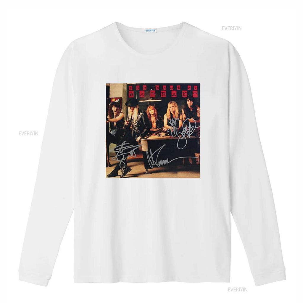 Warrant Band Signed Retro T Shirt Unisex All Size S To 4xl Nl1238 Vintage Washed Homme Top For Everyday Wear Casual Soft Versatile