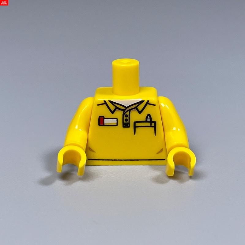 5pcs/lot MOC Bricks Torso Suit Body Wear Arms Hands Muscle Chef Cloth Educational Building Blocks Assembled Toys Plastic Dolls