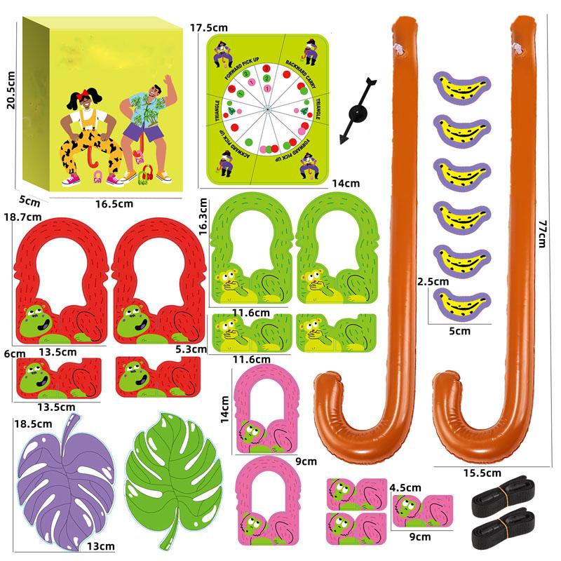 

The Monkey Tail Game, Fun Inflatable Tail Party Game, Interactive Family Gathering Game Toy for Adults Kids, Perfect for Birthday Holiday Party