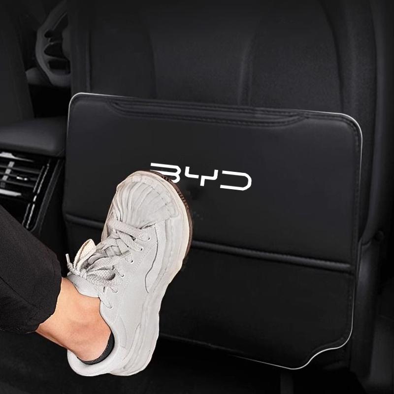 Car Seat Anti Kick Pad For BYD Dolphin Seal Atto3 F3 E5 G3 G5 L3 F6 Song Auto Seat Back Protector Pad for Kid Backseat Organizer